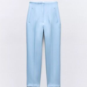 Zara Blue High Waisted Trousers